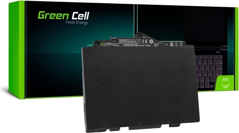Baterija za prenosnik Green Cell HP143, 3850 mAh, črna