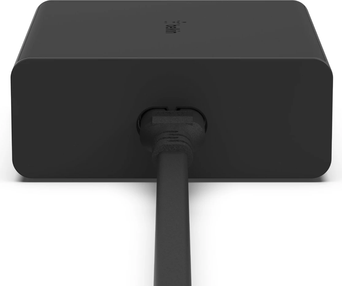 Hitri polnilec Belkin WCH010vfBK, 108 W, 2 x USB-C, iPhone/Galaxy, črn