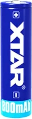 Polnilna Li-Ion baterija 14500, 800 mAh, 3,7 V, modra — XTAR 14500-800