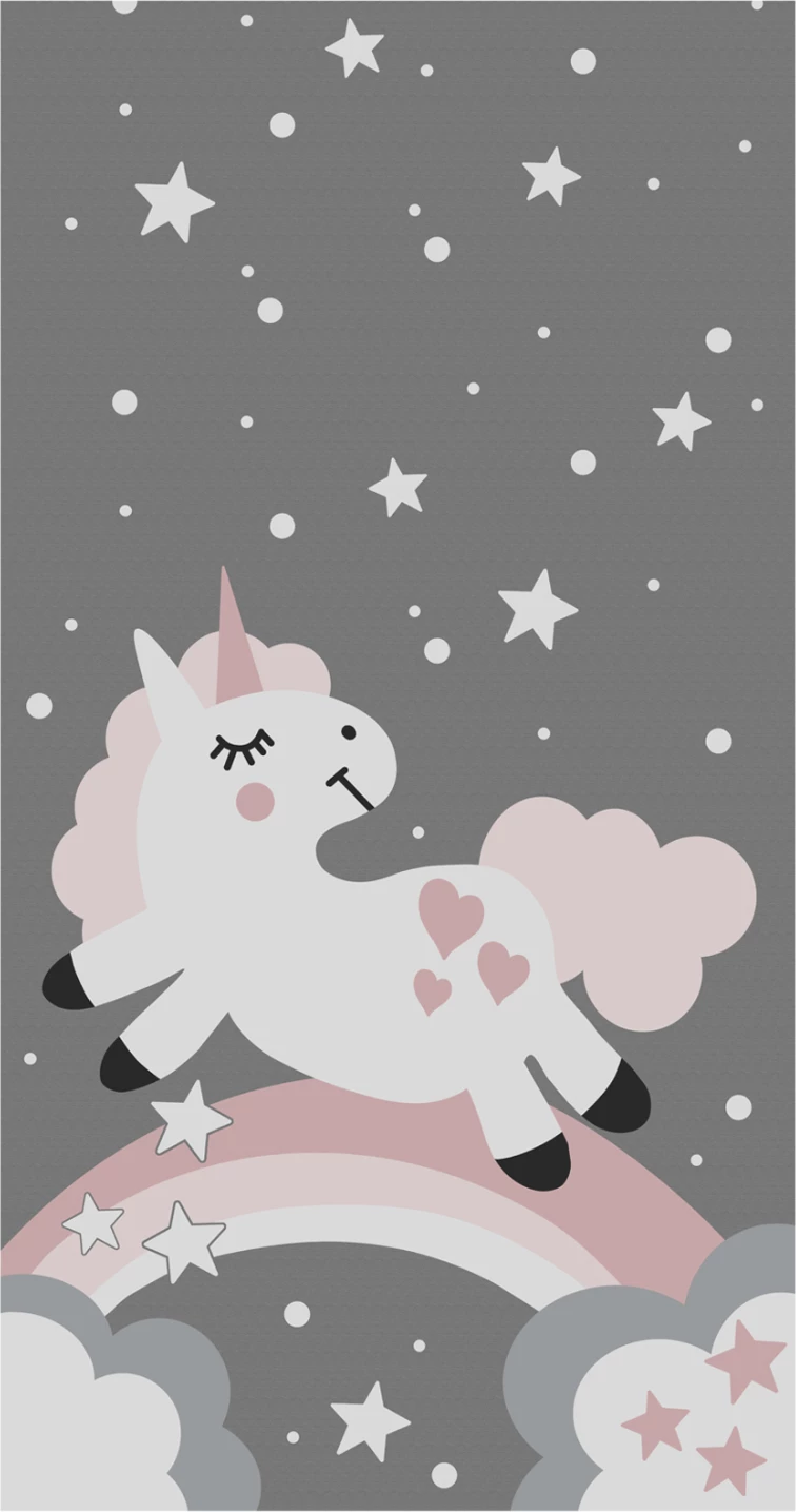 Otroška preproga z enorogom, resice FH7678.15 80Χ150cm