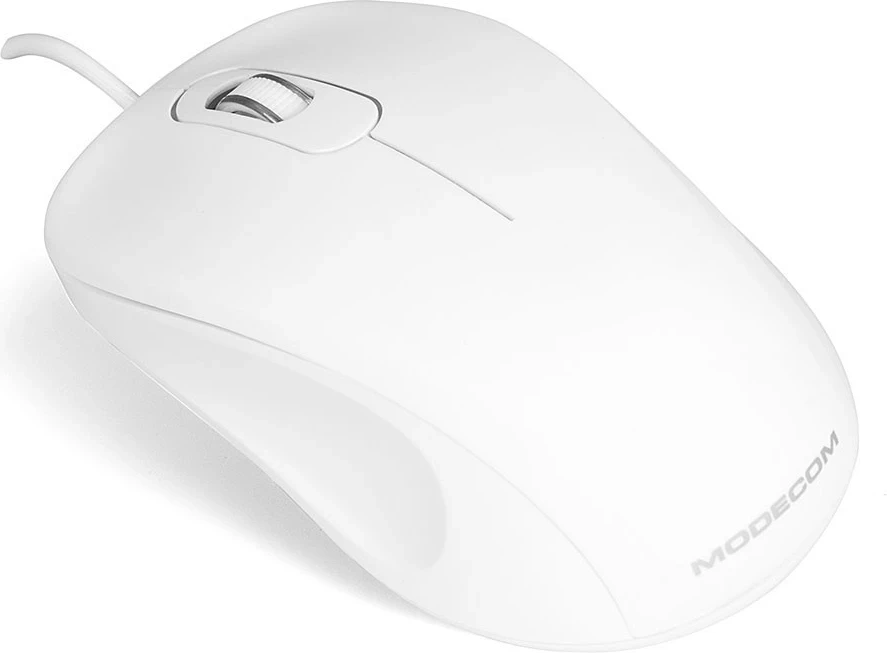 Optični žični miš Modecom MC-M10, bel
