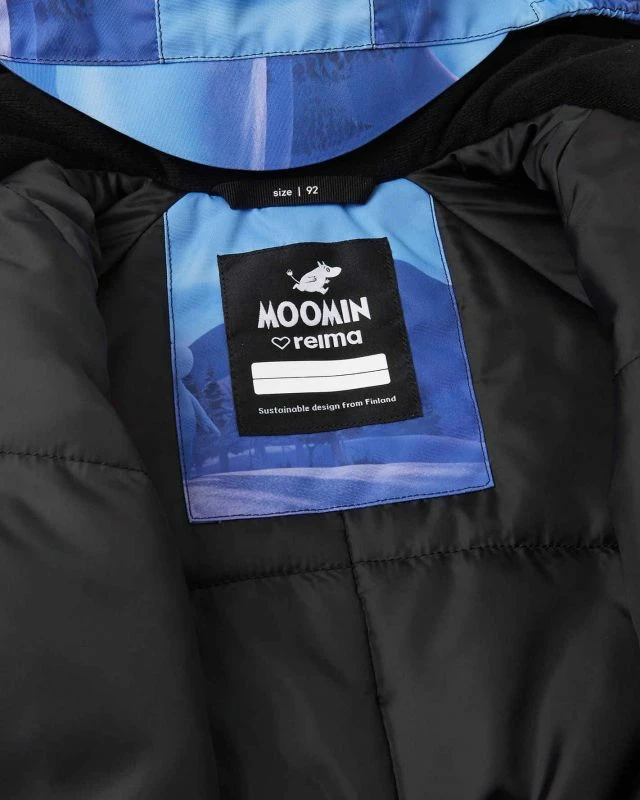 Zimski otroški kombinezon Reima Moomin Lyster Jr (5100011D-6301), moder