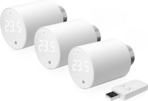 Pametni termostat Plug & Play 3x Blu TRV in Blu Gateway Gen3, Shelly, bel