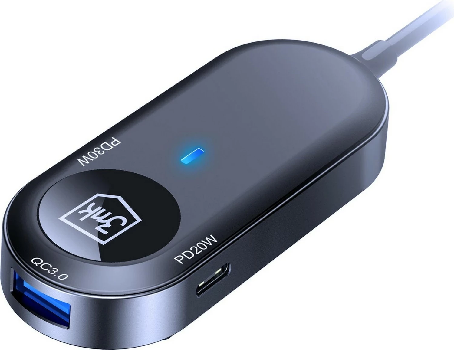 V avtu napajalnik 3MK Double Car Charger 135W, 4x USB-C, 2x USB-A, črn