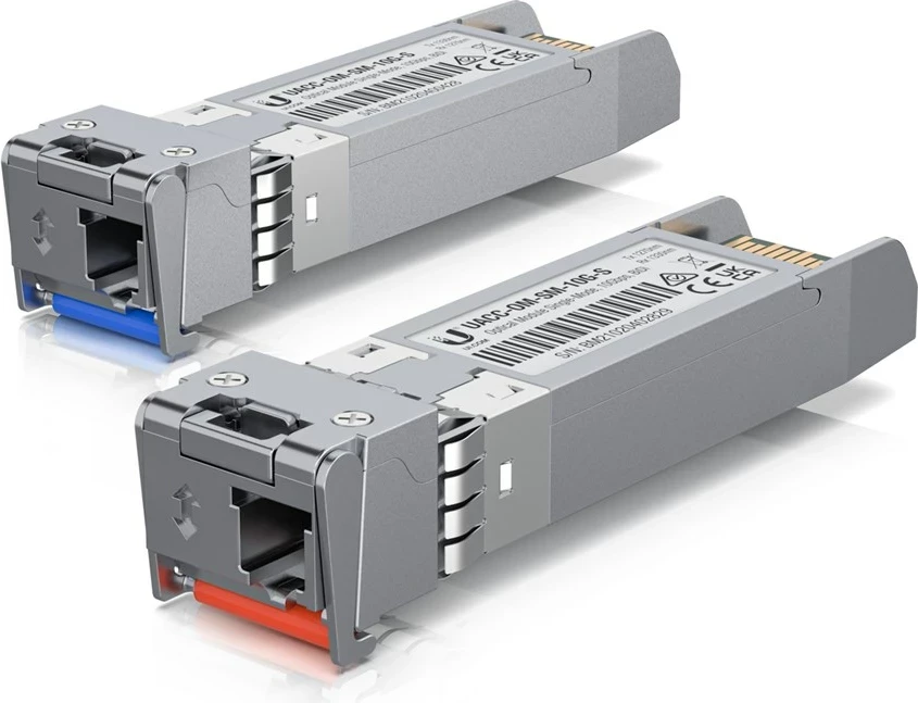 Transceiver modul za optično vlakno, 10000 Mbit/s, nerjaveče jeklo, 2 kosa, Ubiquiti UACC-OM-SM-10G-S-2