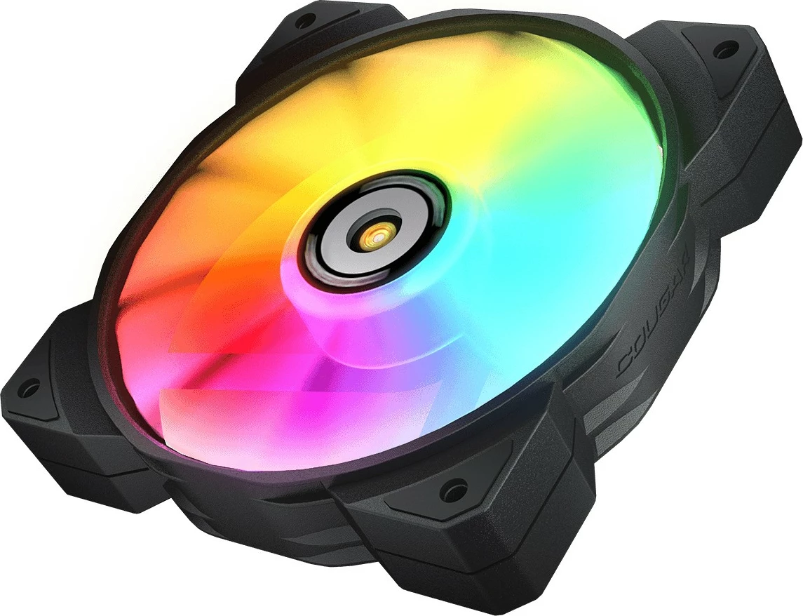 Ventilatorji za računalniško ohišje Cougar MHP 120 ARGB, 120 mm, paket 3, črni