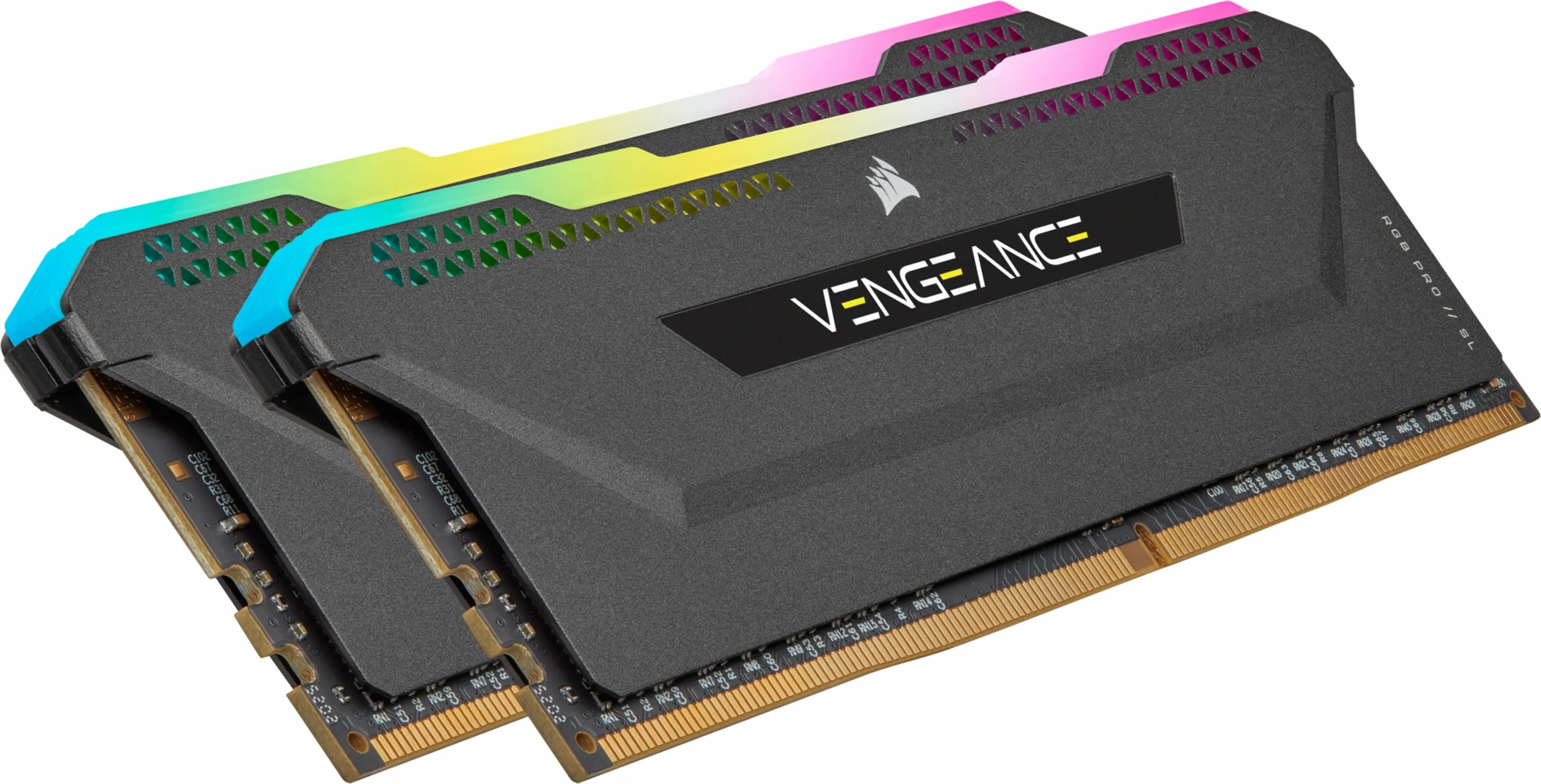 RAM pomnilnik Vengeance RGB Corsair 32GB (2x16GB) DDR4 3200MHz, črn