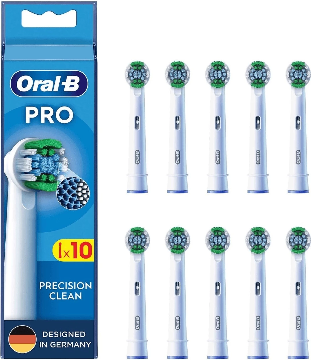 Zamenjalna glava sonične zobne ščetke Oral-B 861080 Precision Clean, bela, set 10 kosov