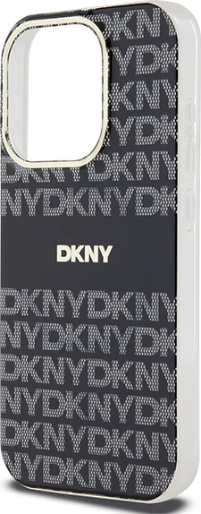 Ovitek DKNY IML Mono & Stripe MagSafe za iPhone 13 Pro Max, črn