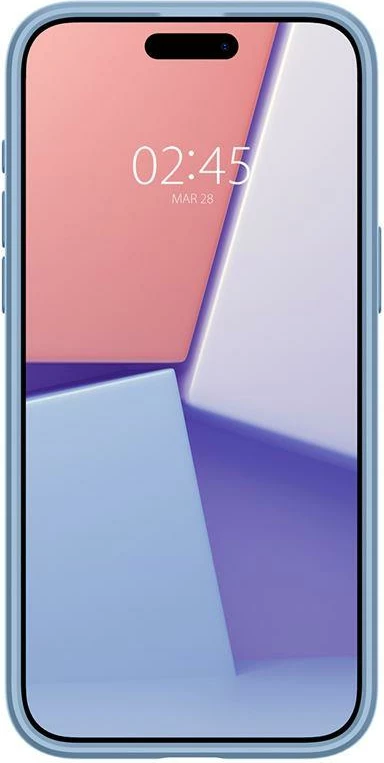 Prozoren moder ovitek za telefon Spigen Crystal Hybrid za iPhone 15 Pro Max