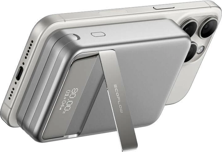 Magnetni powerbank EcoFlow RAPID 10.000 mAh, srebrn