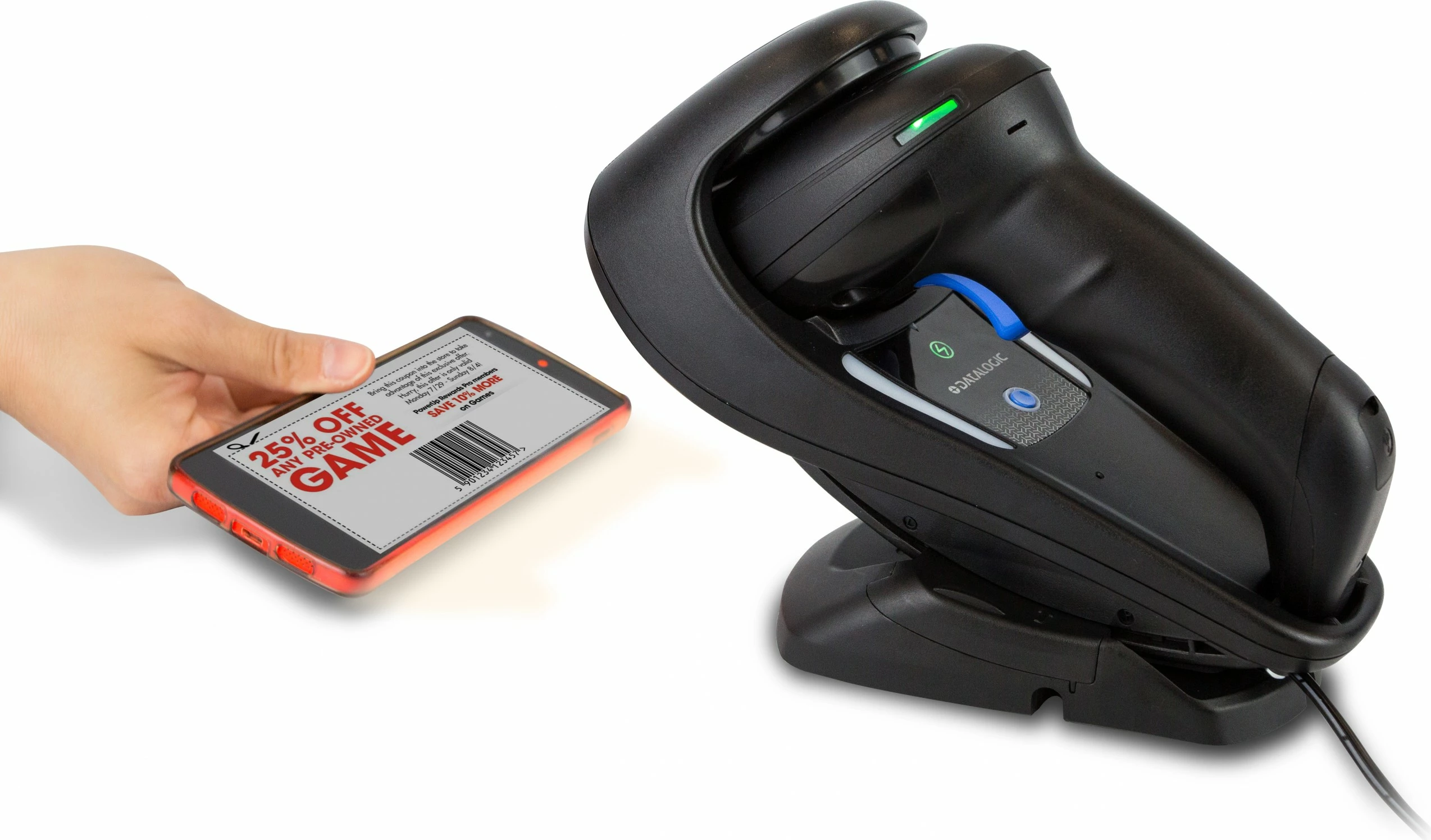 Skenirnik črtnih kod Datalogic Gryphon I GD4500 2D USB RS-232, črn
