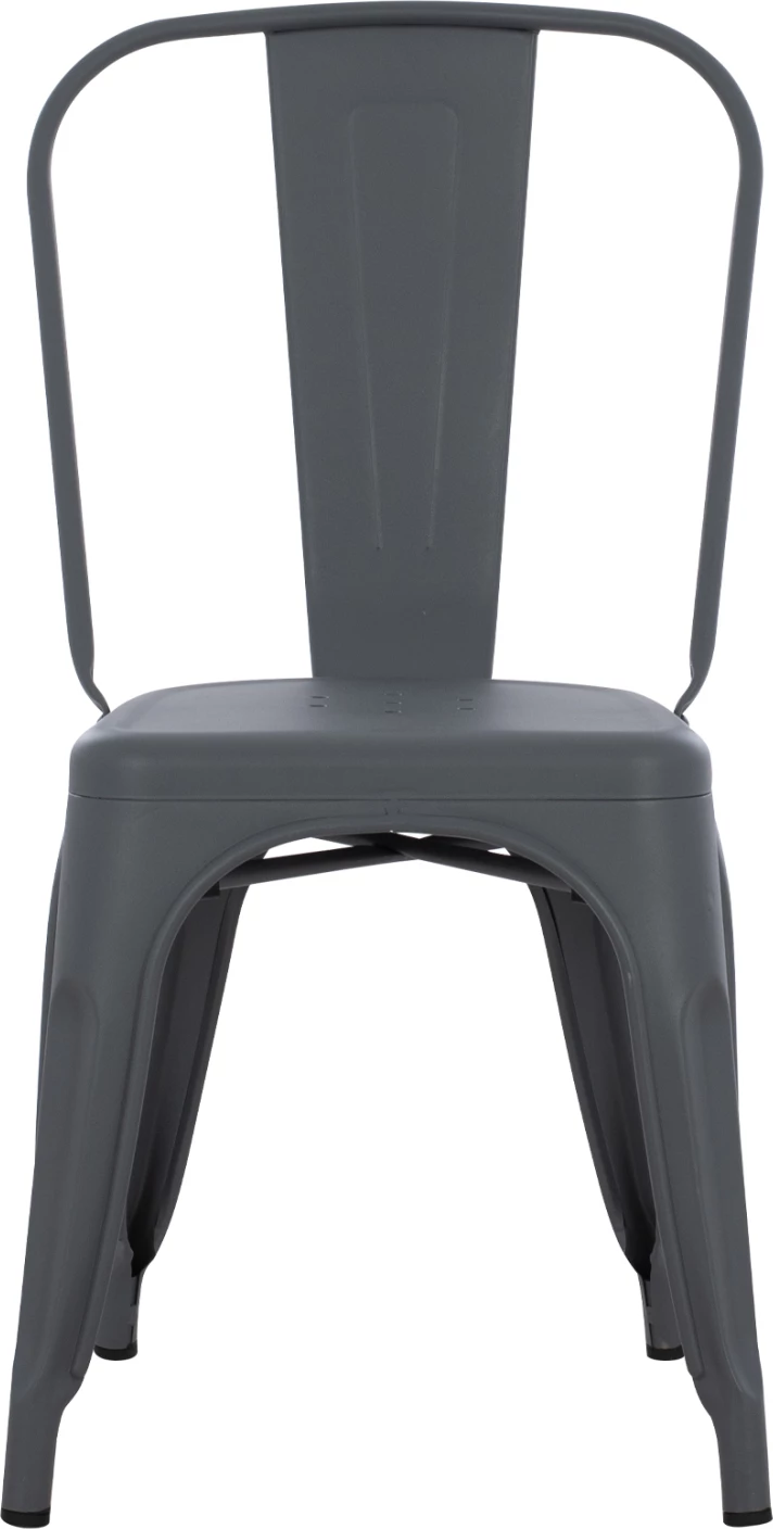 Kovinski stol MELITA FH8641.10 v sivi barvi 43x50x82Hcm