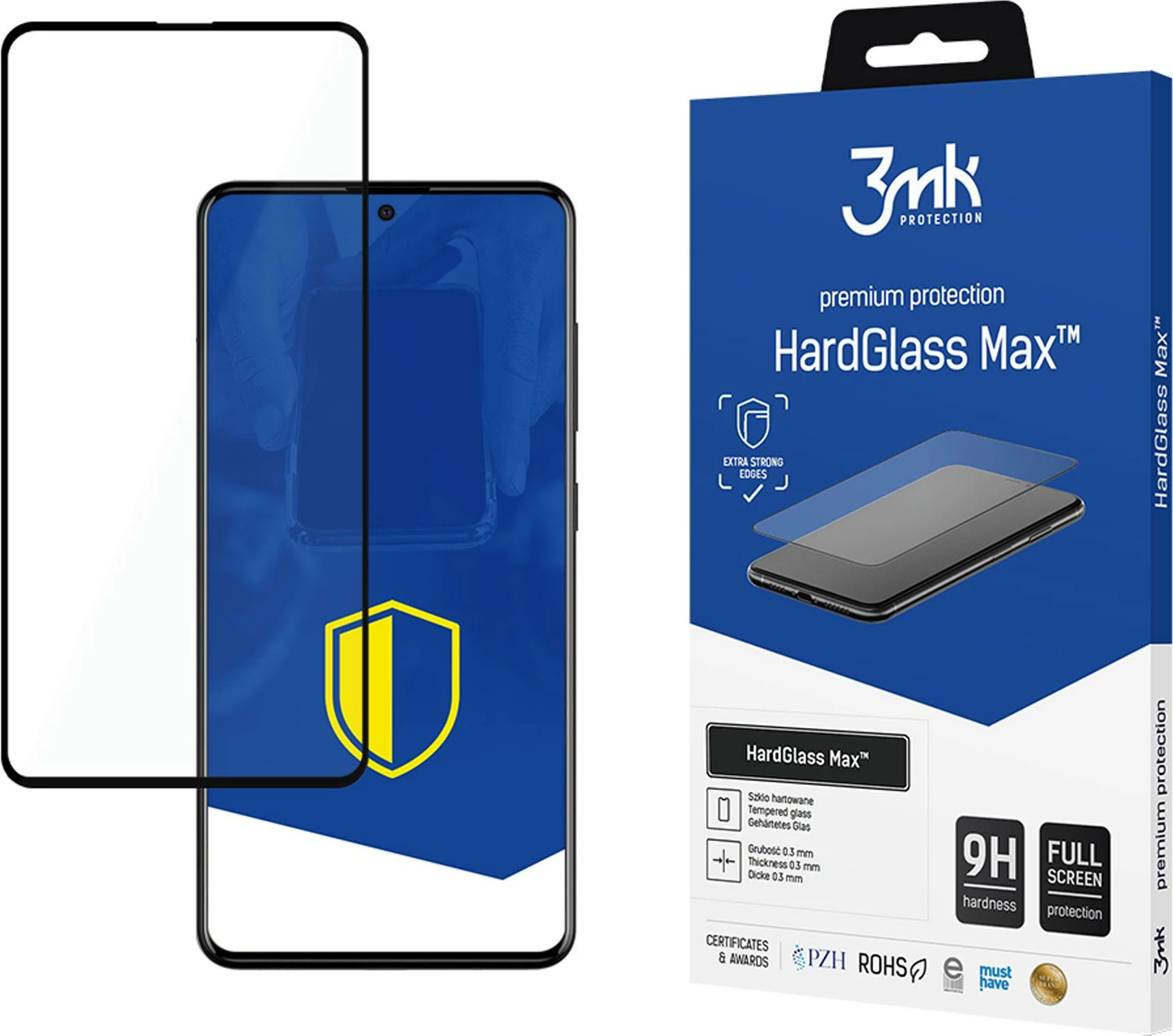 Kaljeno steklo 3mk HardGlass Max za Samsung Galaxy A51/A52/A52 5G/A52s 5G
