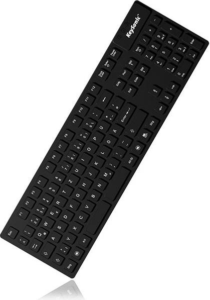 Industrijska tipkovnica KeySonic KSK-8030IN, polna velikost, USB, QWERTY, črna, IP68