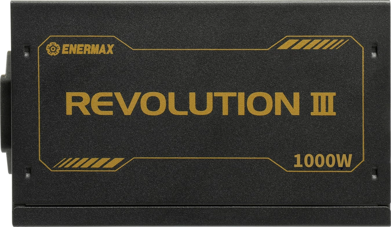 Napajalnik 1000W, 80 PLUS Gold, popolnoma modularen, črn — Enermax Revolution3 1000W