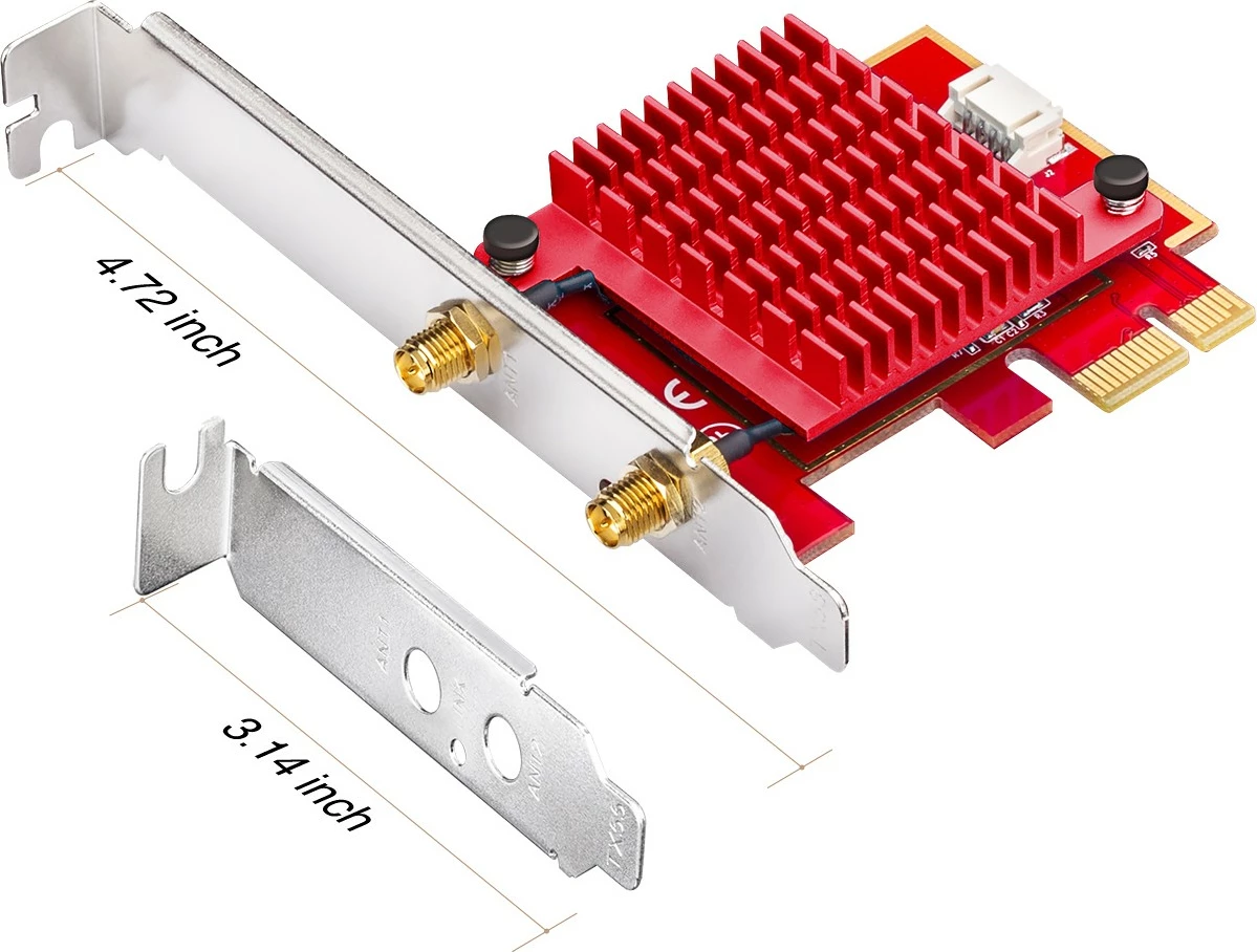 Kartica omrežja Cudy WE3000S, PCI Express, WLAN/Bluetooth, 2400 Mbit/s