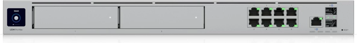 Profesionalni upravljan prehod Ubiquiti UniFi Dream Machine Pro Max, 2.5G Ethernet, za vgradnjo v rack 1U