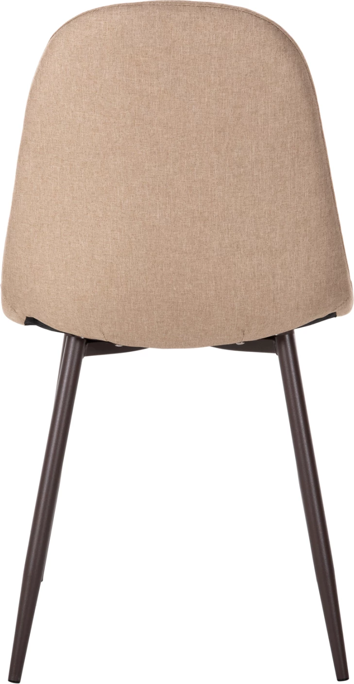 Stol FH00100.07 bež tkanina in kovinske noge 45x52x85 cm, set 4 kosov