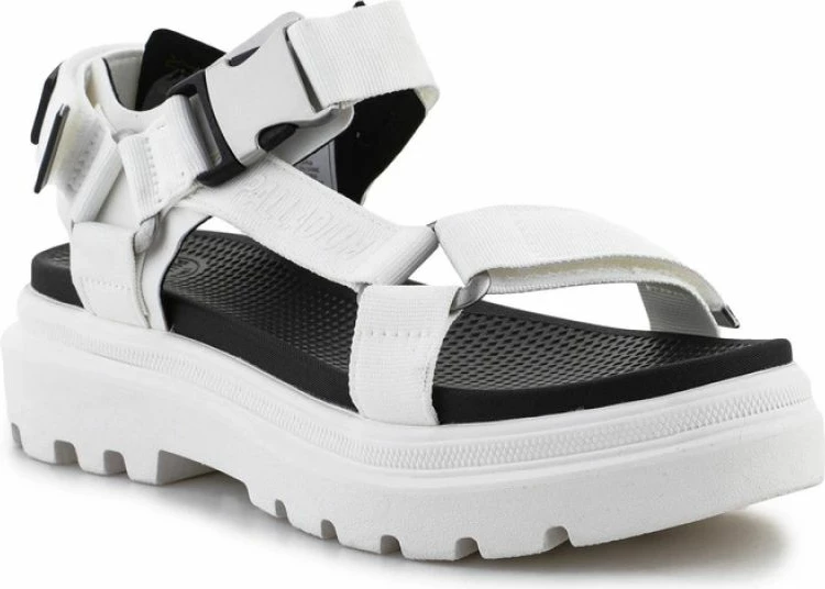 Sandali Crocs Palladium Pallacruise Strap Star, beli, ženski