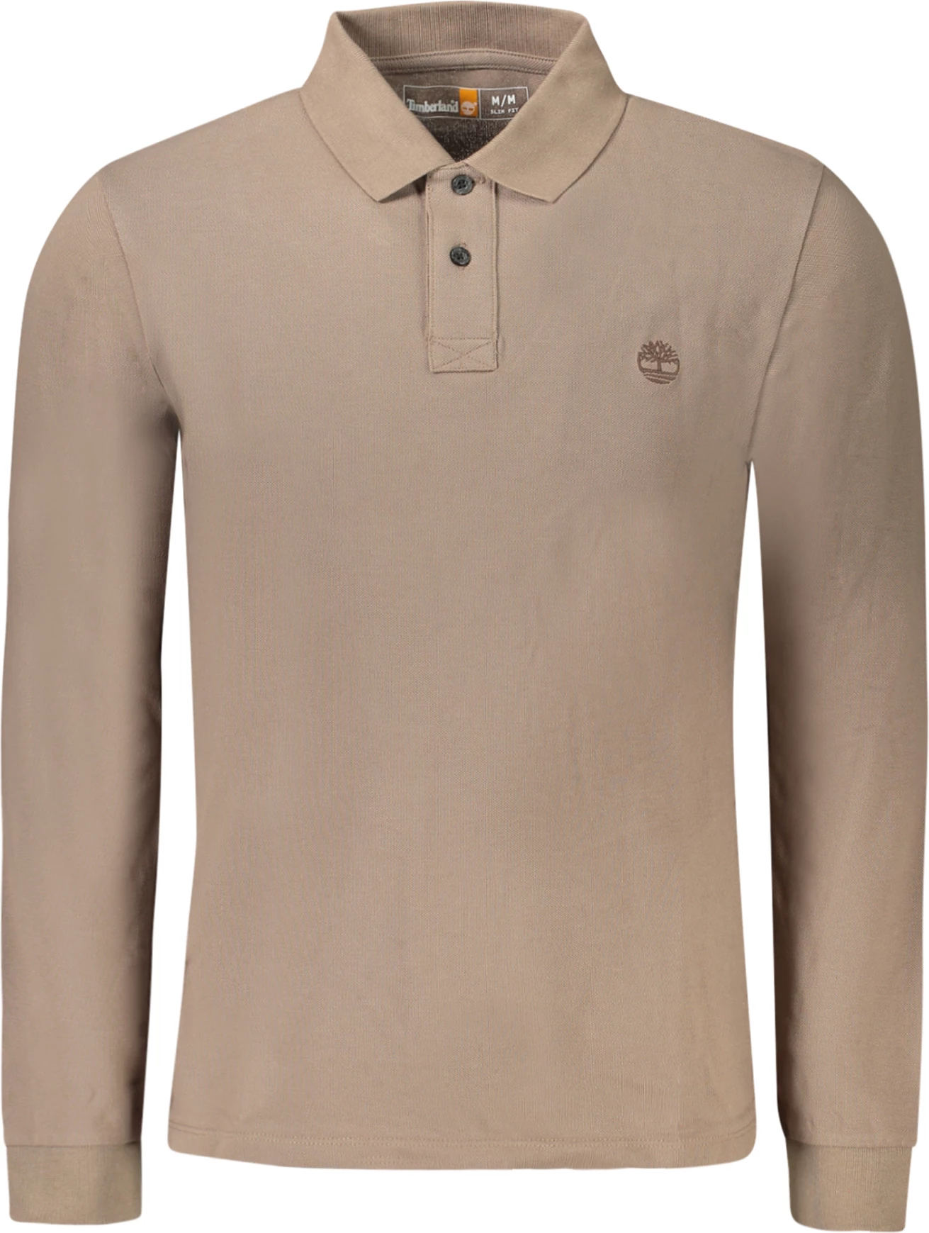 Polo majica z dolgimi rokavi, Timberland, rjava