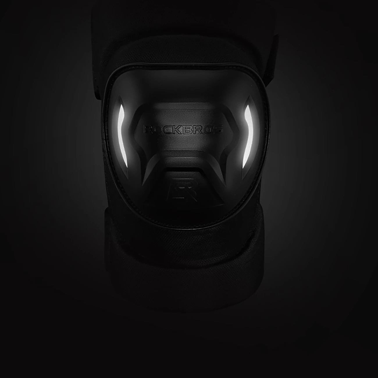 Koljenski ščitniki Rockbros 19230003001, najlon/plastika, črni, komplet