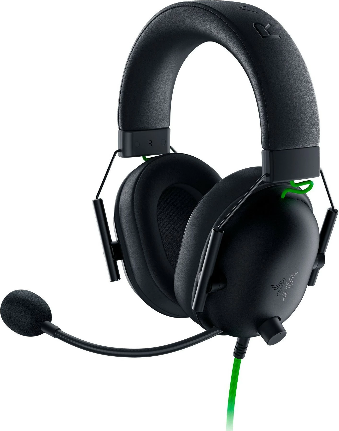 Gaming slušalke Razer Blackshark V2 X, žične, 12 - 28000 Hz, 270 g, črno-zeleno