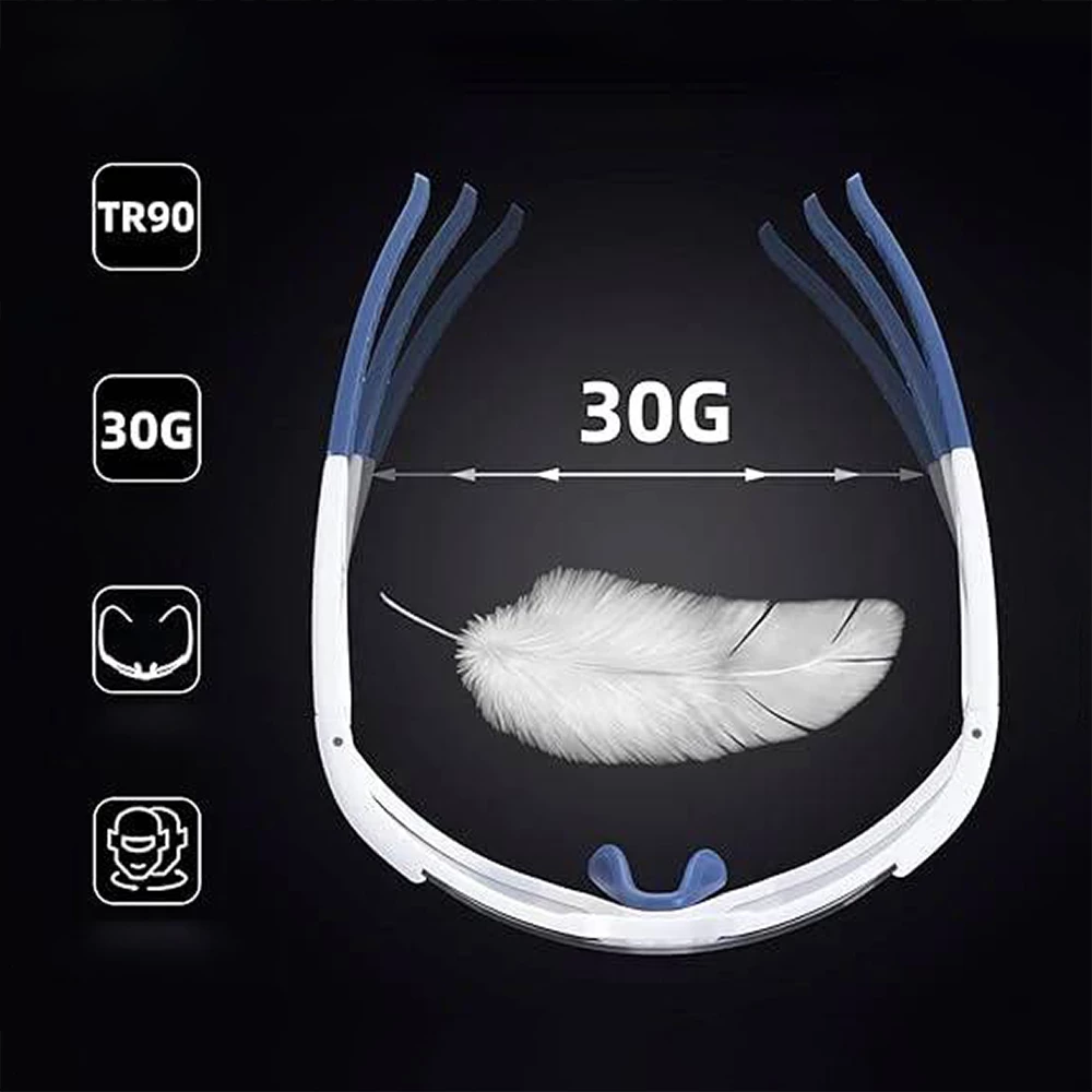 Polarizirana kolesarska očala Rockbros SP297, bela