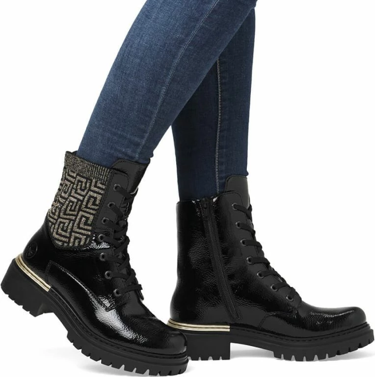 Čizme za ženske Rieker, črne