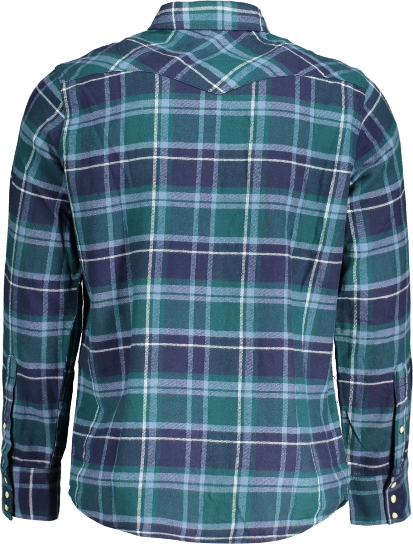 Flanelasta moška srajca z dolgimi rokavi WRANGLER, zelena