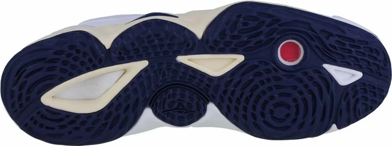 Volejbolske atlete Mizuno Wave Momentum 3, bele z globokomodrimi