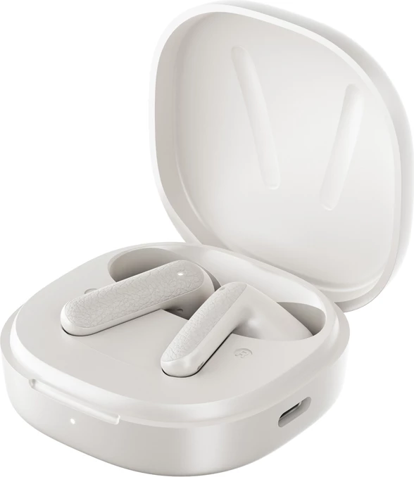 Slušalke TWS QCY T41, Bluetooth 5.4, 35 h, Low Latency 68 ms, IPX4, bele