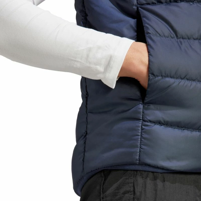 Jopica iz lahkega puha adidas Essentials 3-Stripes za moške, modra