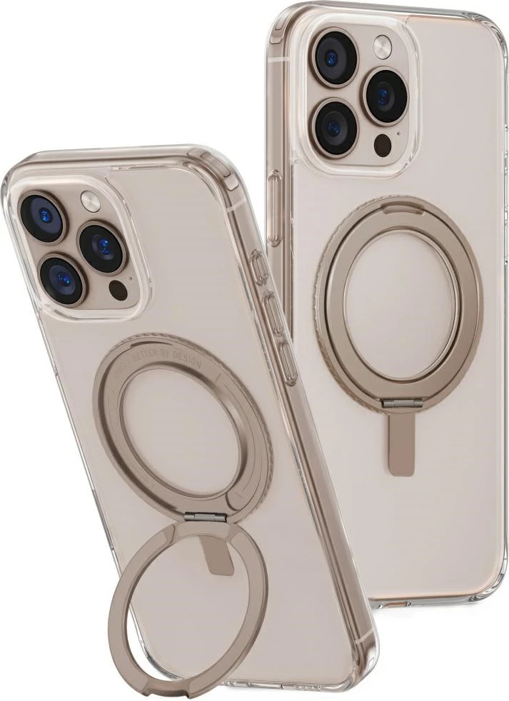 Ovitek za telefon Swivix 360 z vrtljivo nogo za iPhone 16 Pro Max, UNIQ, zlata