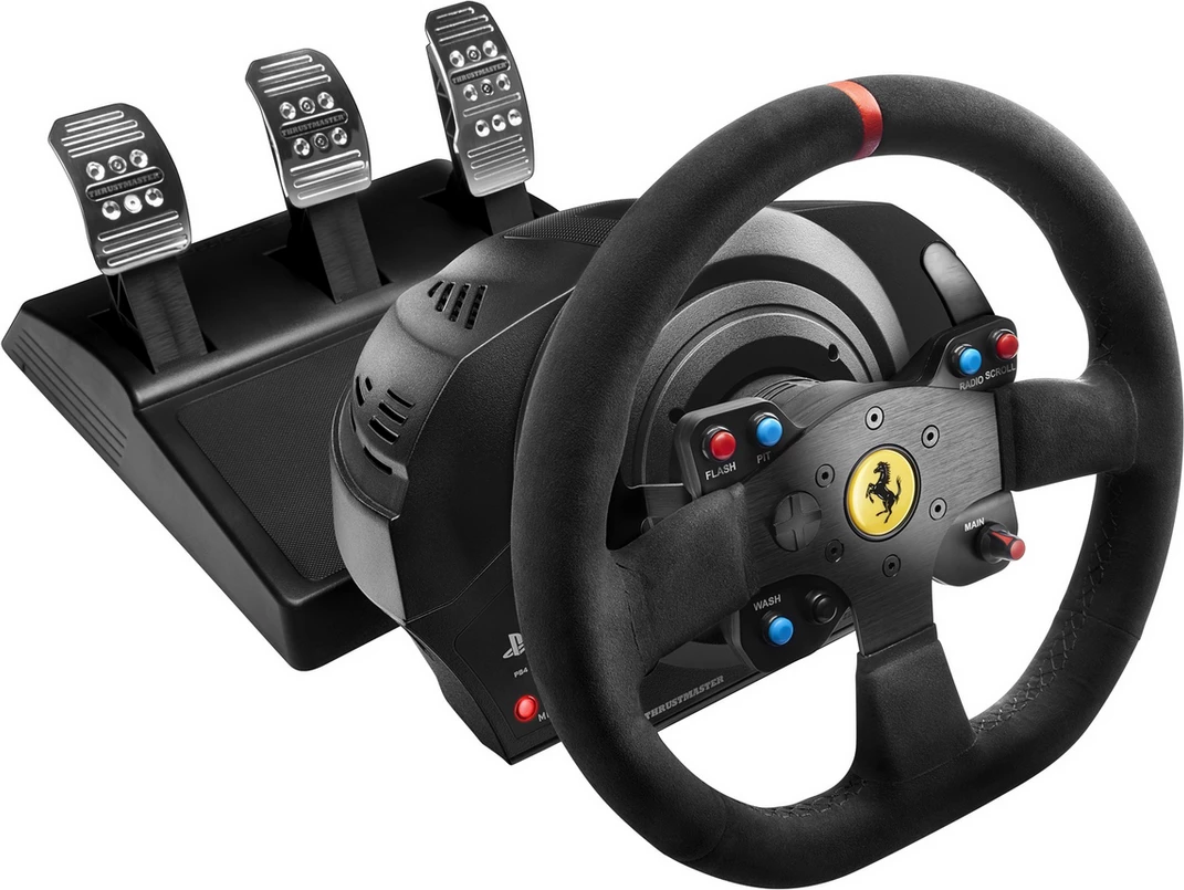 Dirkalni volan s force feedback in 3 pedali, za PS/PC, črn Thrustmaster T300 Ferrari Integral 4160652