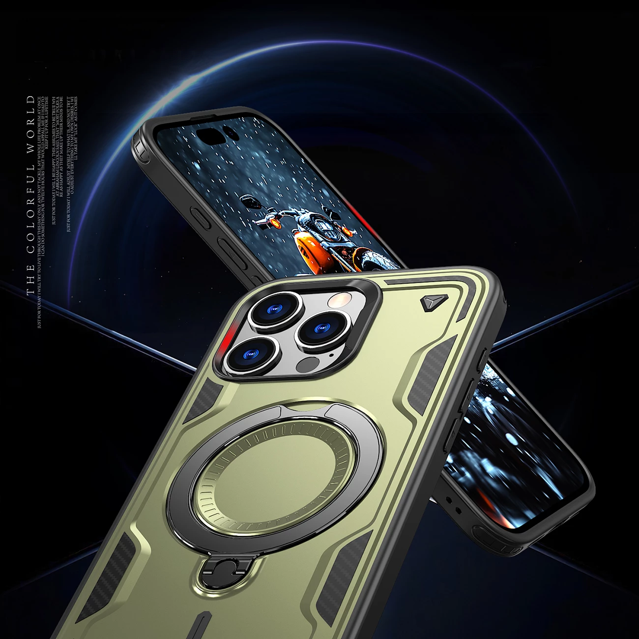 Ovitek Hybrid Armor Trendy z MagSafe za iPhone 16 Pro Max, Hurtel, zelen