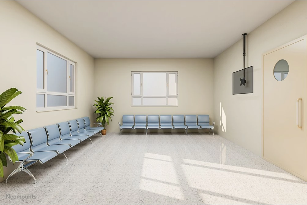 Stropni nosilec za monitor/TV Neomounts CL35-340BL12, 23–42 palcev, nastavljiva višina, črn