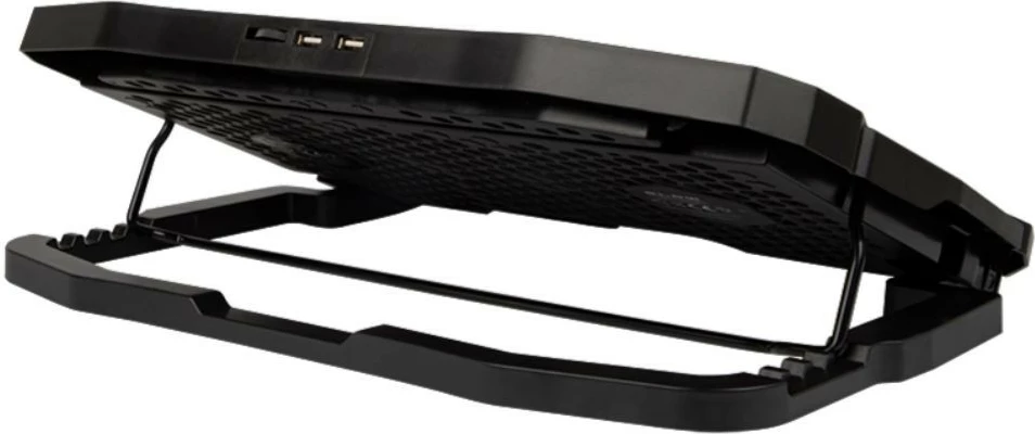 Hladilna podloga za prenosnik BLOW HURRICANE 66-365#, 4 ventilatorji, USB, črna