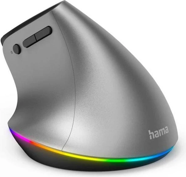 Brezžični miška Hama EMW-700, RGB, 1000 dpi, srebrno-siva