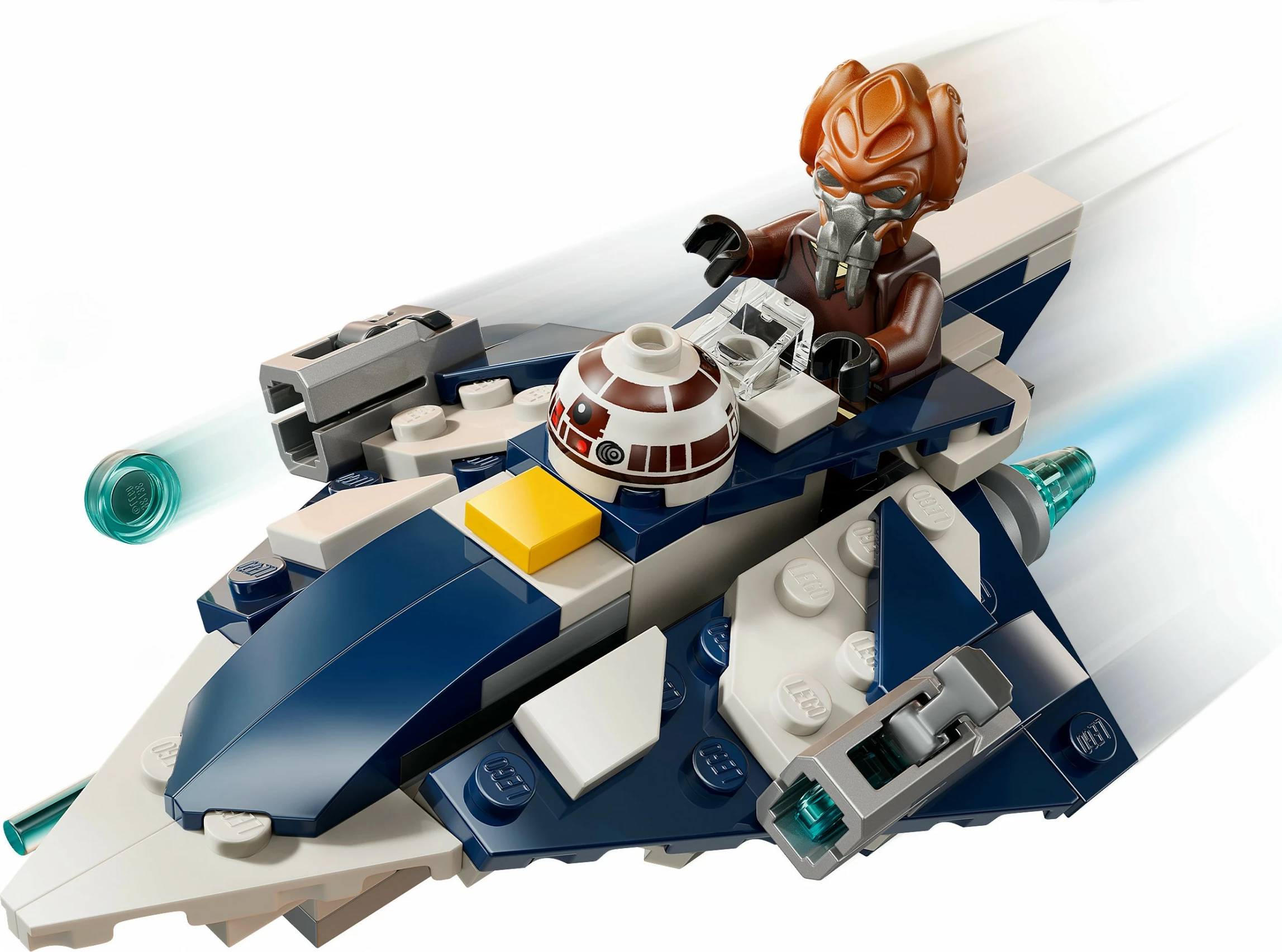 Mikroborilnik Star Wars Plo Koon’s Jedi Starfighter, LEGO set 75400, 89 kosov, večbarven