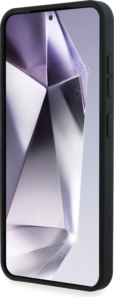 Ovitek za telefon Silicone Double Heads And Circle MagSafe Karl Lagerfeld za Samsung Galaxy S25, črn