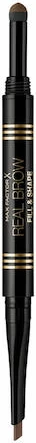 Svinčnik za obrvi Real Brow Fill & Shape 02 Soft Brown, Max Factor, 1 kos