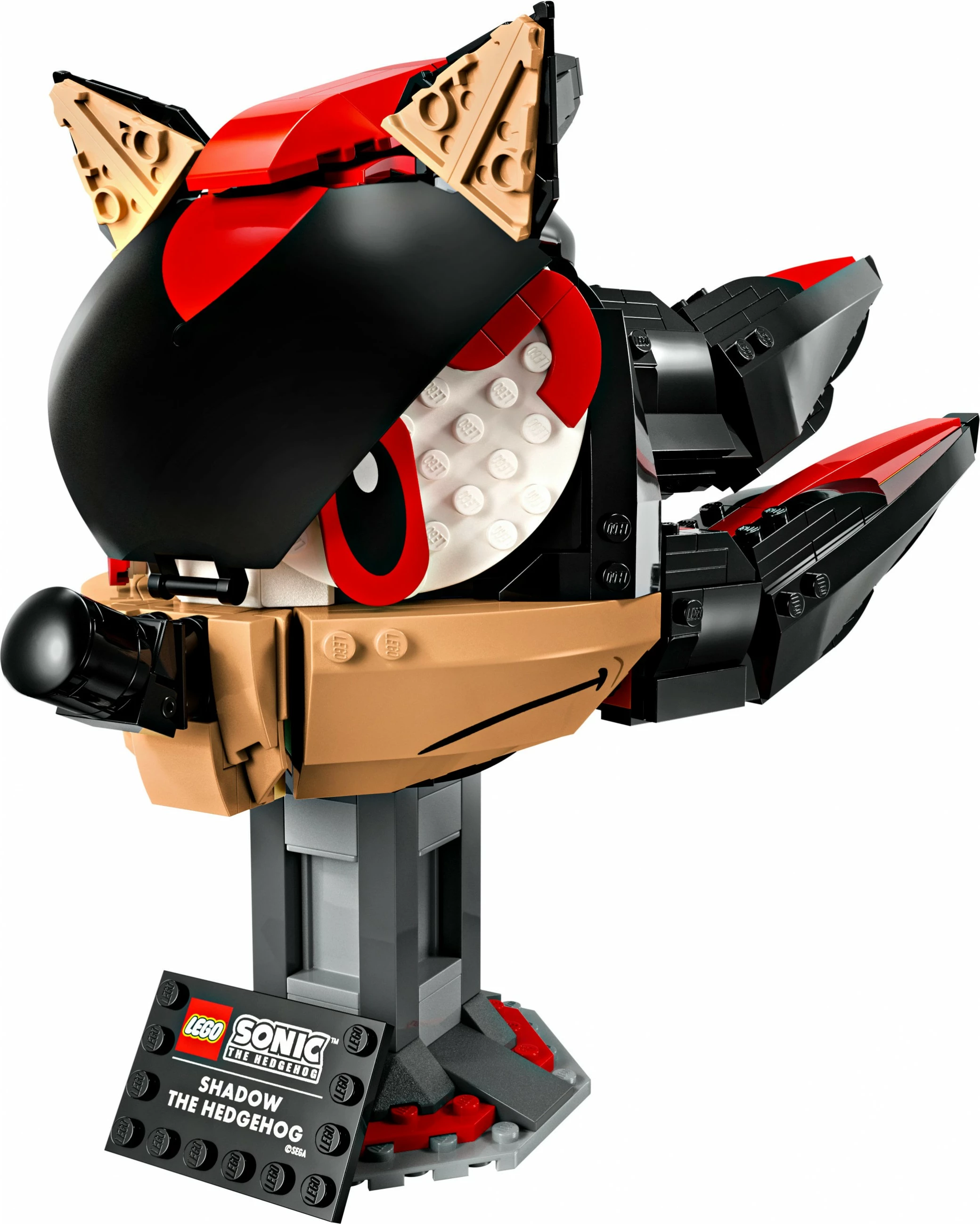 Set za gradnjo glave Shadow the Hedgehog, LEGO 77000, 720 kosov, večbarven
