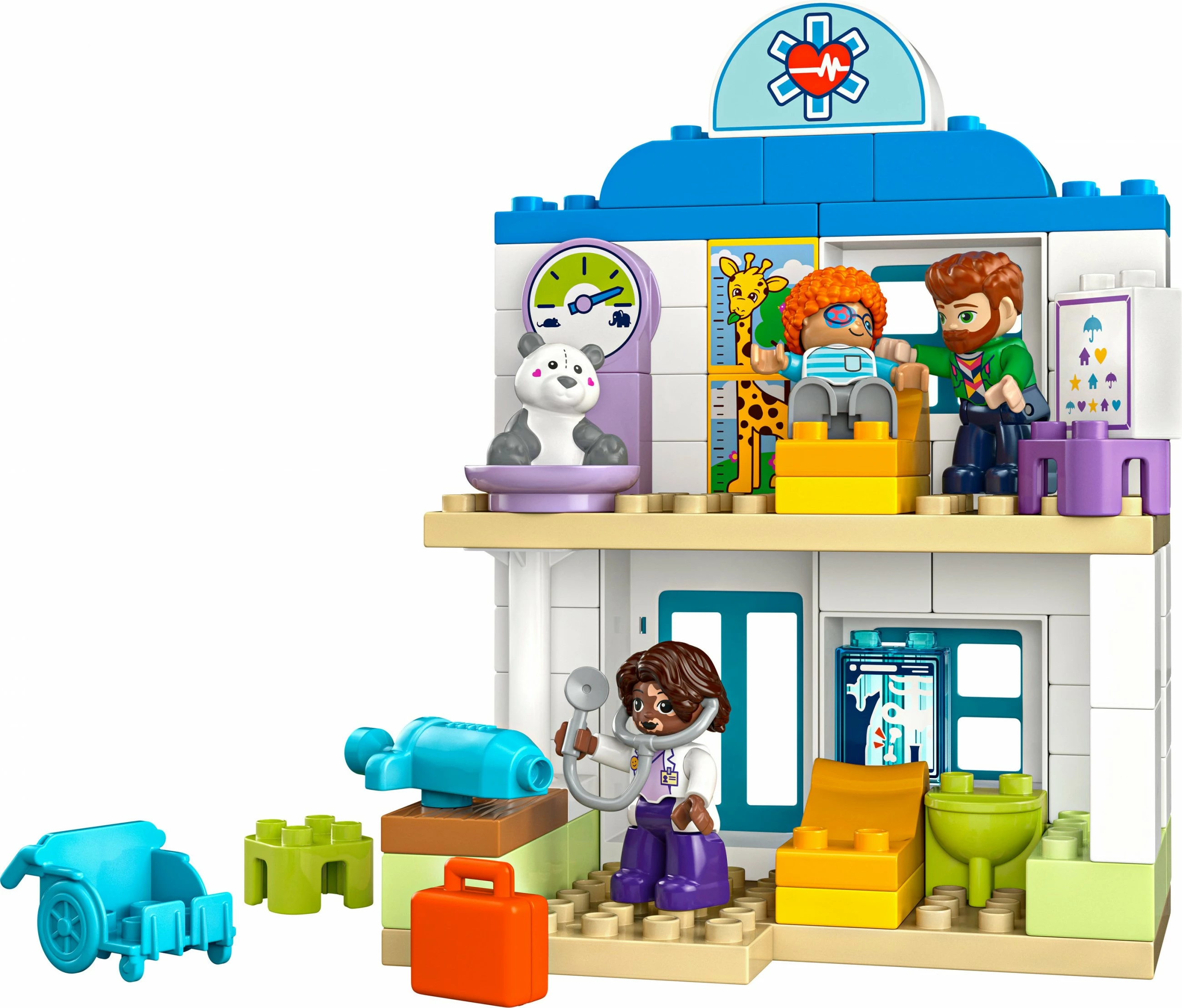 Gradbeni set LEGO DUPLO "Prvi obisk pri zdravniku" 10449, 65 delov, večbarven