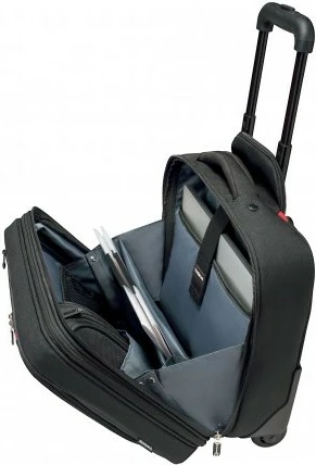 Trolley za prenosnik 16-palčni, z žepom za tablico, črn Wenger Transfer