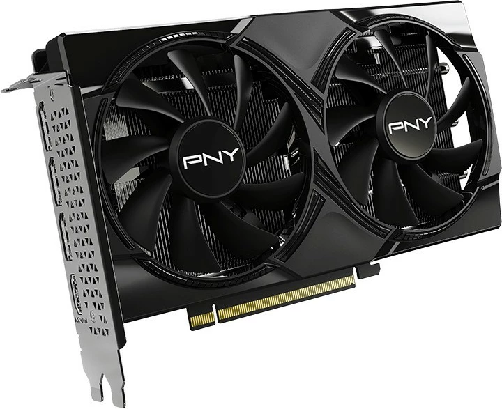 Grafična kartica PNY GeForce RTX 5060 OC, 8 GB DDR7, PCIe x8, 2 ventilatorja, črna