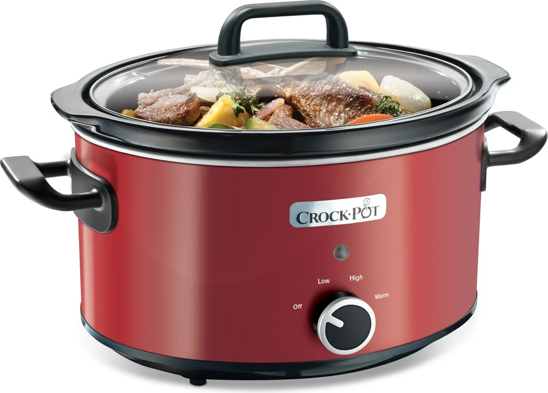Počasni kuhalnik Crock-Pot SCV400RD, 3,5 L, črno-rdeč