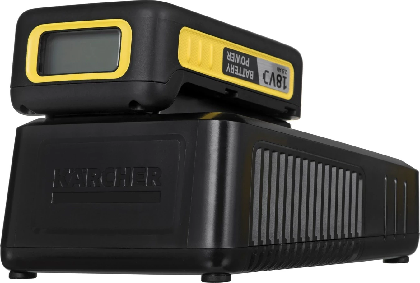 Set baterije in polnilca Kärcher Power 18/25, 18 V, 2,5 Ah, rumen