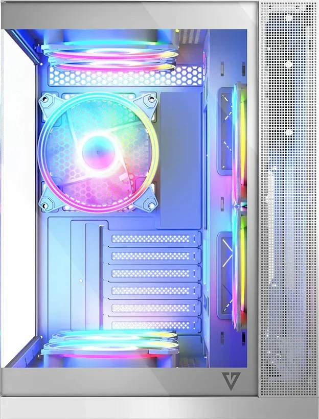 Računalniško ohišje MODECOM Volcano Panorama APEX ARGB 7F Midi, belo