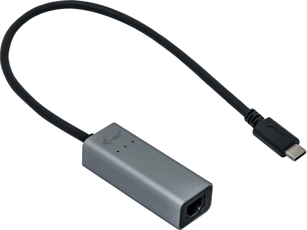 Omrežni adapter USB-C, 2,5Gbps, kovinski, črn i-tec C31METAL25LAN
